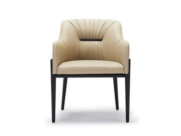 MIKA - Leather chair with armrests by Papell Design - view 2